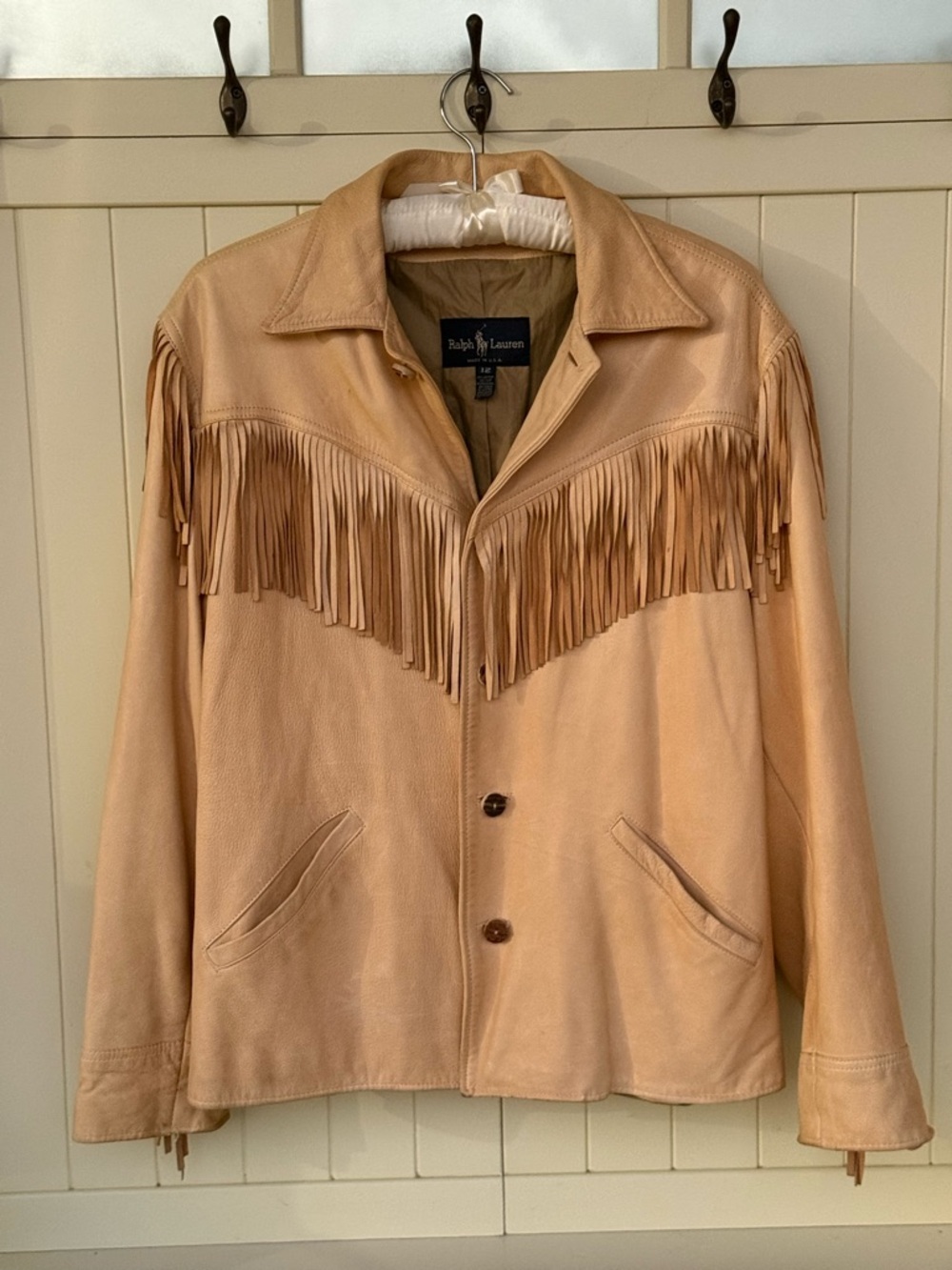 Vintage Ralph Lauren 70’s/Early 80’s Era Western Style Fringe Leather Jacket - Picture 11 of 13